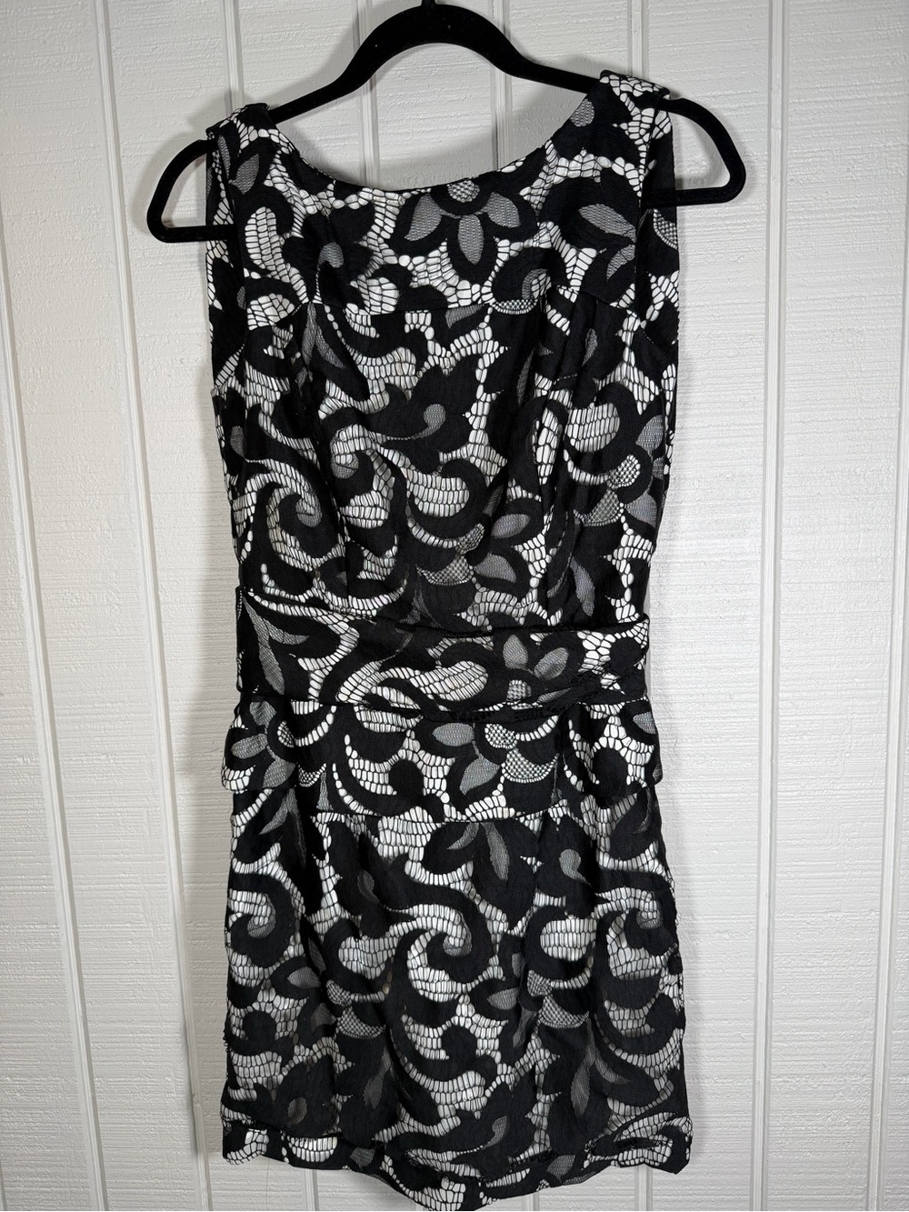 An Orginal Milly of New York Dress black / white size 6 vintage